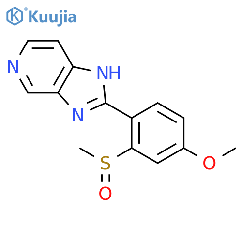 1H-Imidazo[4,5-c]pyridine, 2-[4-methoxy-2-(methylsulfinyl)phenyl]- structure