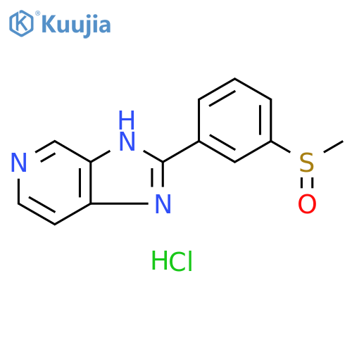 1H-Imidazo[4,5-c]pyridine, 2-[3-(methylsulfinyl)phenyl]-,monohydrochloride structure