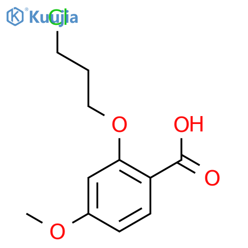 Benzoic acid, 2-(3-chloropropoxy)-4-methoxy- structure