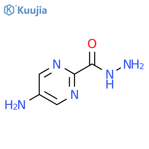 2-Pyrimidinecarboxylicacid, 5-amino-, hydrazide structure