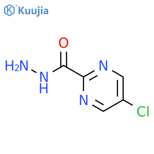 2-PYRIMIDINECARBOXYLIC ACID, 5-CHLORO-, HYDRAZIDE structure