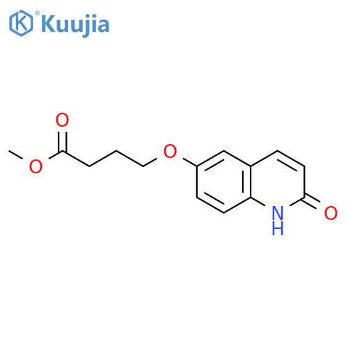 BUTANOIC ACID, 4-[(1,2-DIHYDRO-2-OXO-6-QUINOLINYL)OXY]-, METHYL ESTER structure