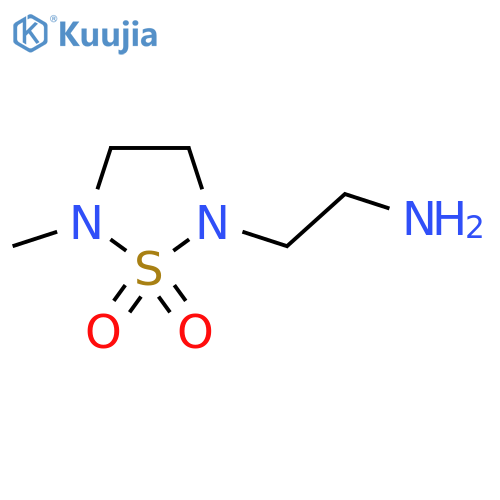 2-(2-Aminoethyl)-5-methyl-1,2,5-thiadiazolidine 1,1-dioxide structure