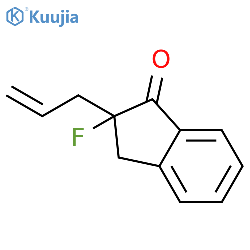 1H-Inden-1-one, 2-fluoro-2,3-dihydro-2-(2-propenyl)-, (2S)- structure