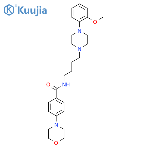 Benzamide,N-[4-[4-(2-methoxyphenyl)-1-piperazinyl]butyl]-4-(4-morpholinyl)- structure