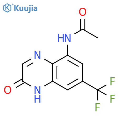 Acetamide, N-[1,2-dihydro-2-oxo-7-(trifluoromethyl)-5-quinoxalinyl]- structure