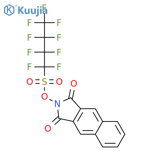 1H-Benz[f]isoindole-1,3(2H)-dione, 2-[[(nonafluorobutyl)sulfonyl]oxy]- structure