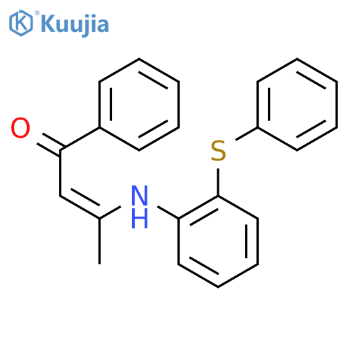 2-Buten-1-one, 1-phenyl-3-[[2-(phenylthio)phenyl]amino]- structure