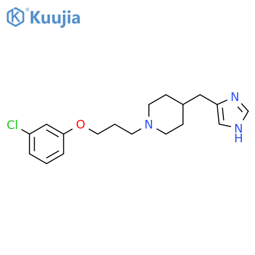 Piperidine, 1-[3-(3-chlorophenoxy)propyl]-4-(1H-imidazol-4-ylmethyl)- structure