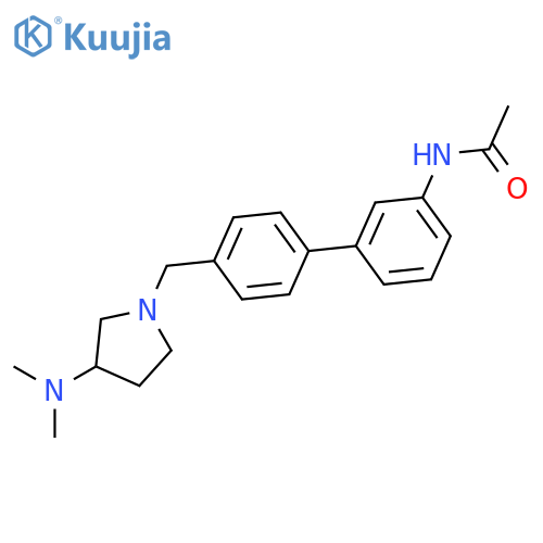 Acetamide,N-[4'-[[3-(dimethylamino)-1-pyrrolidinyl]methyl][1,1'-biphenyl]-3-yl]- structure