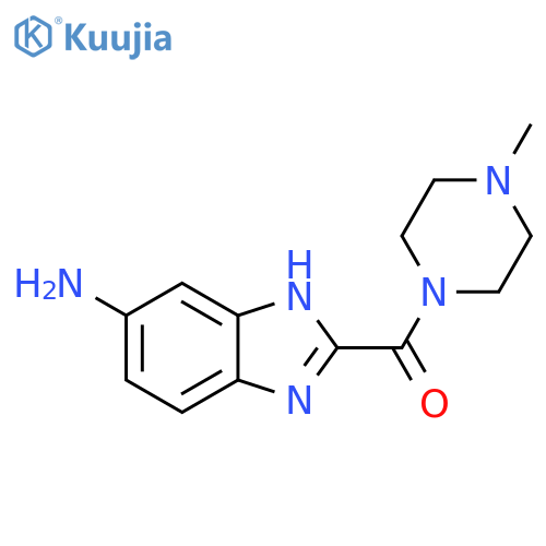Piperazine, 1-[(5-amino-1H-benzimidazol-2-yl)carbonyl]-4-methyl- structure