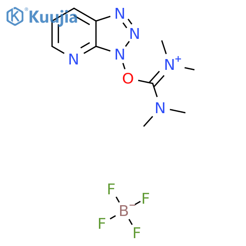2-(3H-[1,2,3]Triazolo[4,5-b]pyridin-3-yl)-1,1,3,3-tetramethyluronium tetrafluoroborate structure