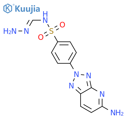 Benzenesulfonamide,N-(aminoiminomethyl)-4-(5-amino-2H-1,2,3-triazolo[4,5-b]pyridin-2-yl)- structure