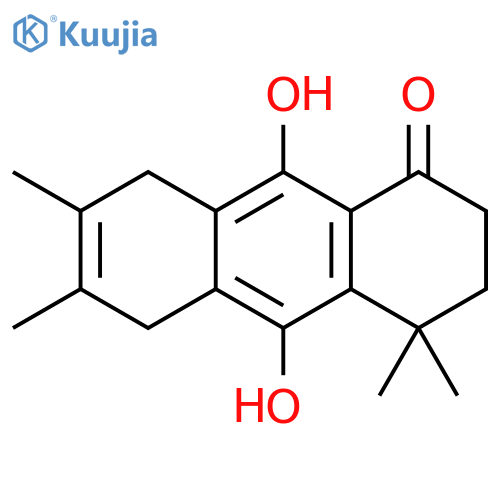 1(2H)-Anthracenone,3,4,5,8-tetrahydro-9,10-dihydroxy-4,4,6,7-tetramethyl- structure