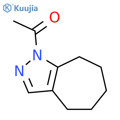 CYCLOHEPTAPYRAZOLE, 1-ACETYL-1,4,5,6,7,8-HEXAHYDRO- structure