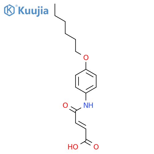 2-Butenoic acid, 4-[[4-(hexyloxy)phenyl]amino]-4-oxo- structure
