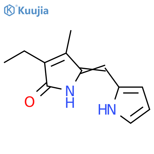 2H-Pyrrol-2-one,3-ethyl-1,5-dihydro-4-methyl-5-(1H-pyrrol-2-ylmethylene)- structure