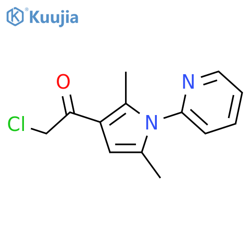 2-Chloro-1-2,5-dimethyl-1-(pyridin-2-yl)-1H-pyrrol-3-ylethan-1-one structure