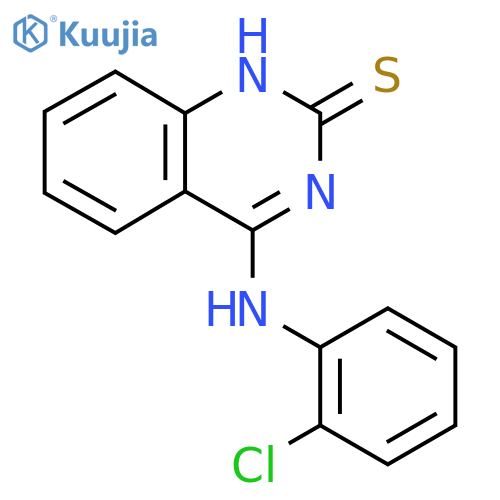4-(2-chlorophenyl)amino-1,2-dihydroquinazoline-2-thione structure