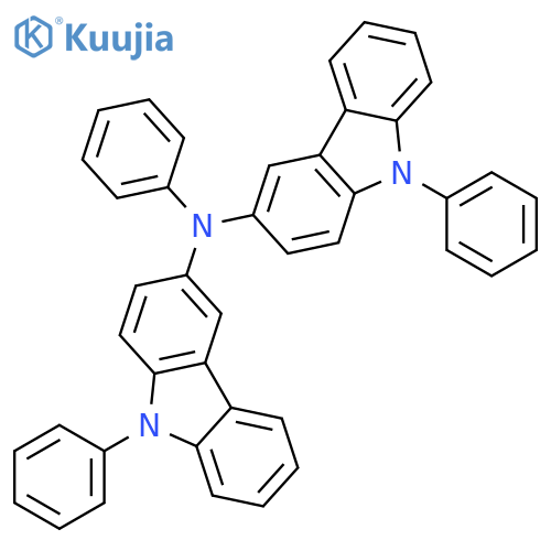 9H-Carbazol-3-amine, N,9-diphenyl-N-(9-phenyl-9H-carbazol-3-yl)- structure