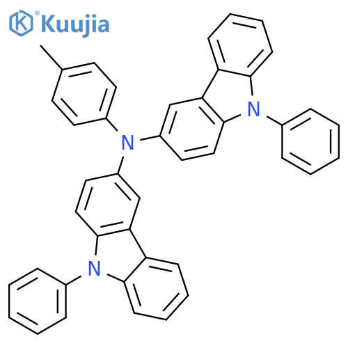 9H-Carbazol-3-amine,N-(4-methylphenyl)-9-phenyl-N-(9-phenyl-9H-carbazol-3-yl)- structure