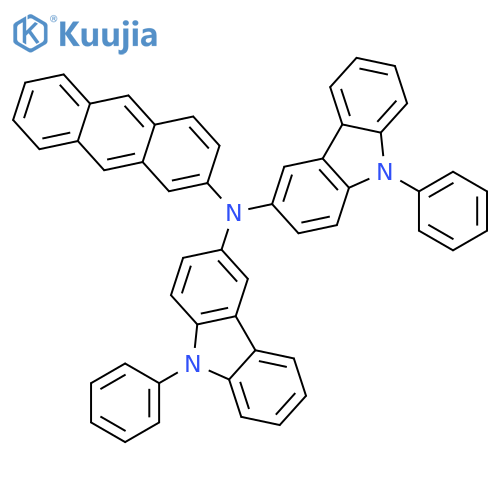 9H-Carbazol-3-amine,N-2-anthracenyl-9-phenyl-N-(9-phenyl-9H-carbazol-3-yl)- structure