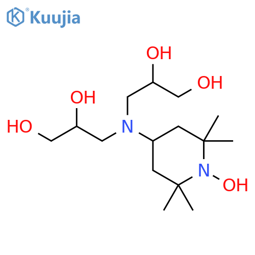 1-Piperidinyloxy, 4-[bis(2,3-dihydroxypropyl)amino]-2,2,6,6-tetramethyl- structure
