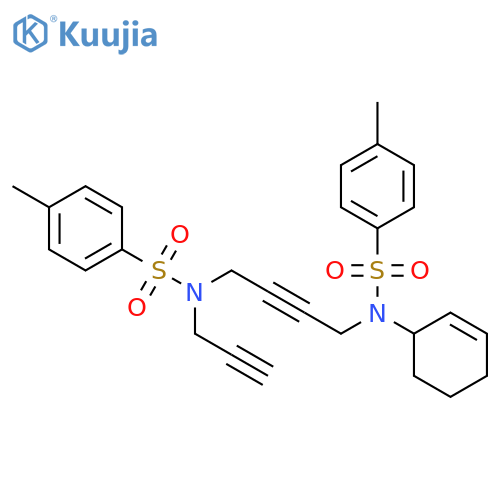 Benzenesulfonamide,N-2-cyclohexen-1-yl-4-methyl-N-[4-[[(4-methylphenyl)sulfonyl]-2-propynylamino]-2-butynyl]- structure