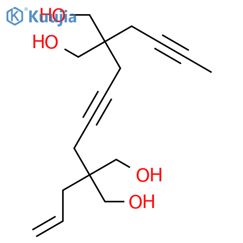 4-Octyne-1,8-diol, 2-(2-butynyl)-2,7-bis(hydroxymethyl)-7-(2-propenyl)- structure