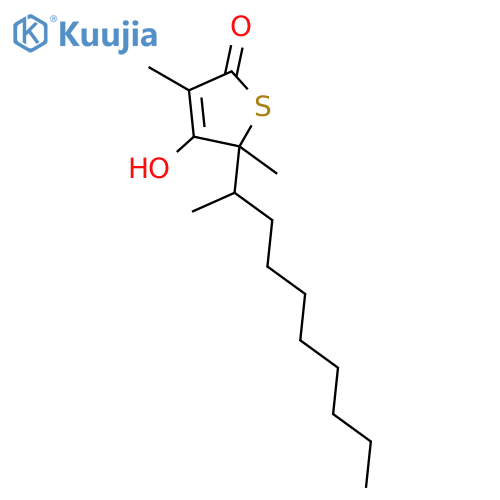 2(5H)-Thiophenone, 4-hydroxy-3,5-dimethyl-5-(1-methylnonyl)- structure