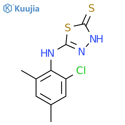 5-(2-Chloro-4,6-dimethylphenyl)amino-1,3,4-thiadiazole-2-thiol structure