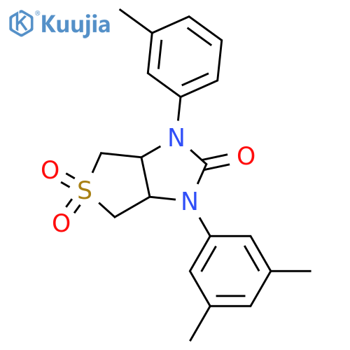 1-(3,5-dimethylphenyl)-3-(3-methylphenyl)-hexahydro-1H-5lambda6-thieno3,4-dimidazole-2,5,5-trione structure