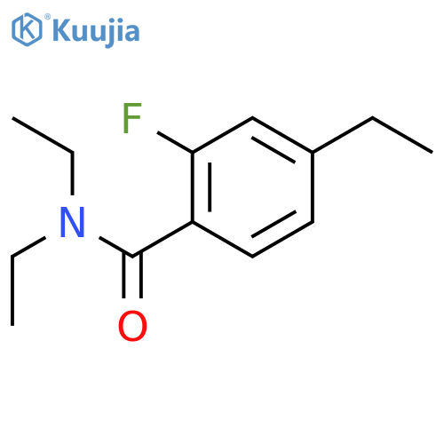 Benzamide, N,N,4-triethyl-2-fluoro- structure