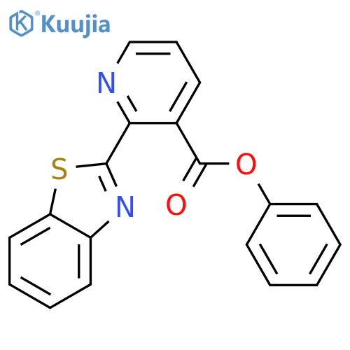 phenyl 2-(1,3-benzothiazol-2-yl)pyridine-3-carboxylate structure