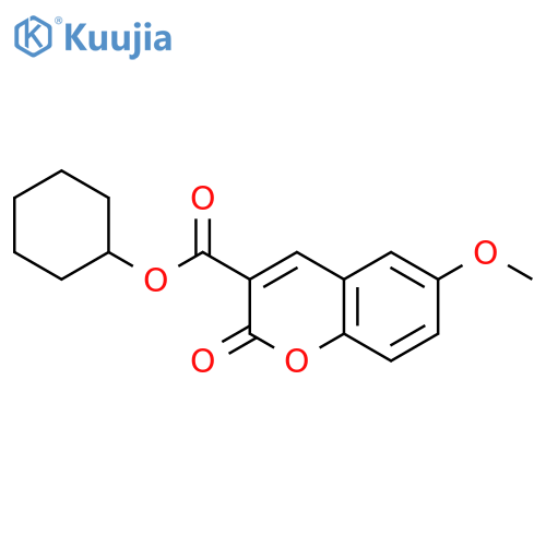 cyclohexyl 6-methoxy-2-oxo-2H-chromene-3-carboxylate structure