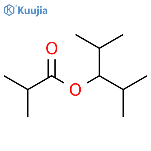Propanoic acid, 2-methyl-, 2-methyl-1-(1-methylethyl)propyl ester structure