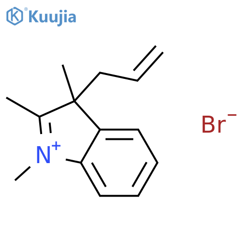 3H-Indolium, 1,2,3-trimethyl-3-(2-propenyl)-, bromide structure