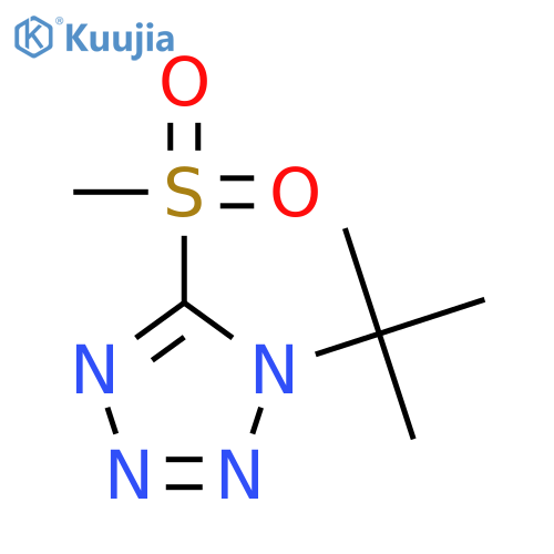 1H-Tetrazole, 1-(1,1-dimethylethyl)-5-(methylsulfonyl)- structure