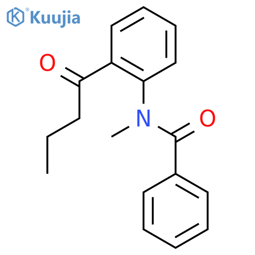 Benzamide, N-methyl-N-[2-(1-oxobutyl)phenyl]- structure