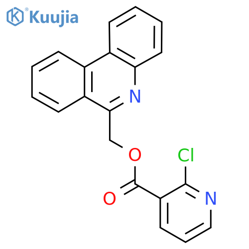 (Phenanthridin-6-yl)methyl 2-chloropyridine-3-carboxylate structure