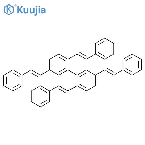 1,1'-Biphenyl, 2,2',5,5'-tetrakis[(1E)-2-phenylethenyl]- structure