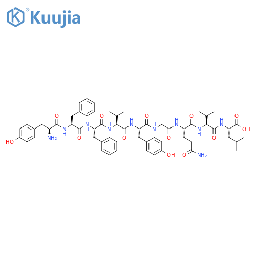 L-Leucine,L-tyrosyl-L-phenylalanyl-L-phenylalanyl-L-valyl-L-tyrosylglycyl-L-glutaminyl-L-valyl- structure