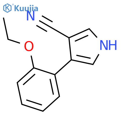 1H-Pyrrole-3-carbonitrile, 4-(2-ethoxyphenyl)- structure