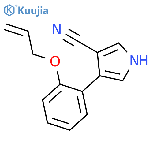 1H-Pyrrole-3-carbonitrile, 4-[2-(2-propenyloxy)phenyl]- structure