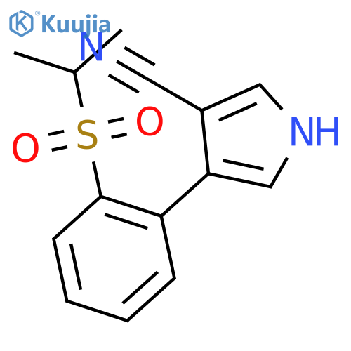 1H-Pyrrole-3-carbonitrile, 4-[2-[(1-methylethyl)sulfonyl]phenyl]- structure