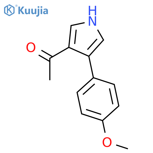 Ethanone, 1-[4-(4-methoxyphenyl)-1H-pyrrol-3-yl]- structure