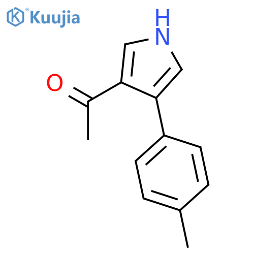 Ethanone, 1-[4-(4-methylphenyl)-1H-pyrrol-3-yl]- structure