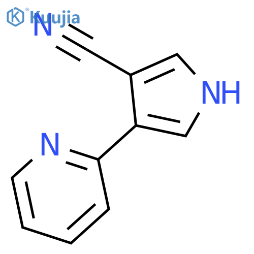 1H-Pyrrole-3-carbonitrile, 4-(2-pyridinyl)- structure