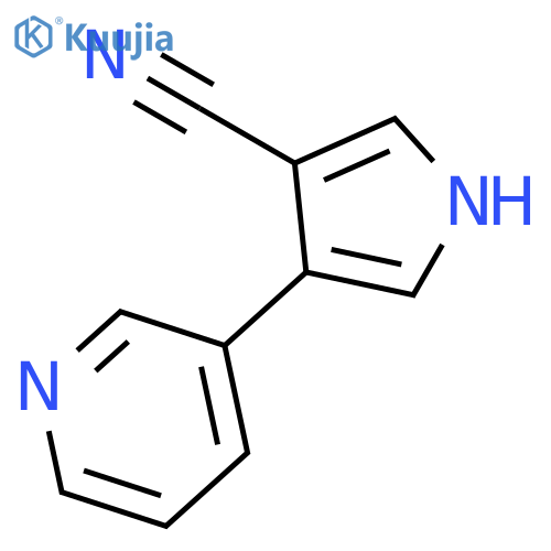 1H-Pyrrole-3-carbonitrile, 4-(3-pyridinyl)- structure