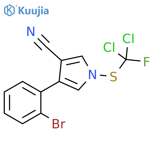 1H-Pyrrole-3-carbonitrile,4-(2-bromophenyl)-1-[(dichlorofluoromethyl)thio]- structure